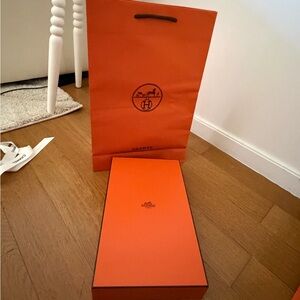 Hermes Box and Shopping Bag